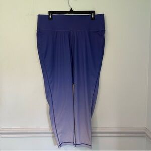 LIVI Active Ombré Periwinkle Moisture Wicking Leggings Size 18/20